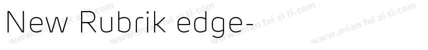 New Rubrik edge字体转换